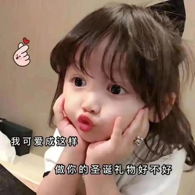 我可爱成这样做你的圣诞礼物好不好表情包